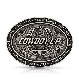 Montana Silversmiths Cowboy Up Barbed Wire Buckle Retail $50 - New